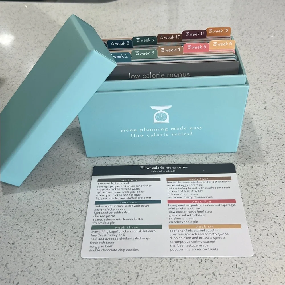 Menu Planning Box - Five Ingredients or Less (Cream/Tan)